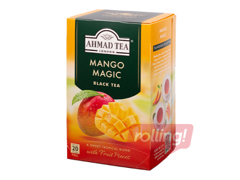 Чай чёрный ароматизированный Ahmad Mango, 20 пак.