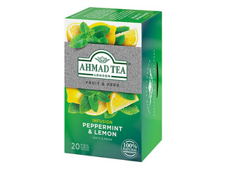 Tēja zāļu Ahmad, piparmētru un citrona, 20 pac.