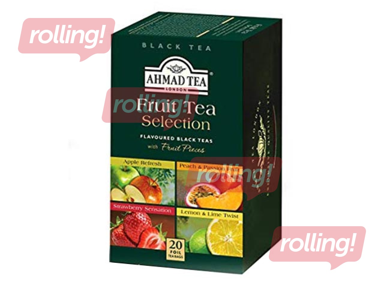 Tēja melnā Ahmad Tea, 4 dažādi veidi, 20 pac.