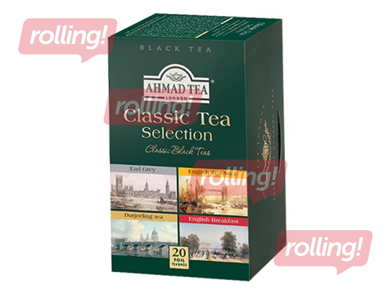 Tea black, Ahmad 4 different types, 20 Pac.
