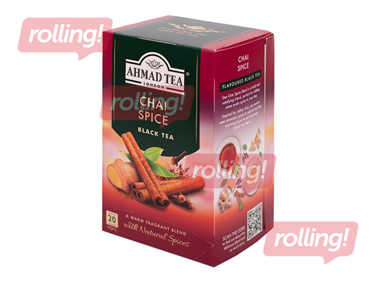 Tēja melnā Ahmad Tea Chai Spice, 20 pac.