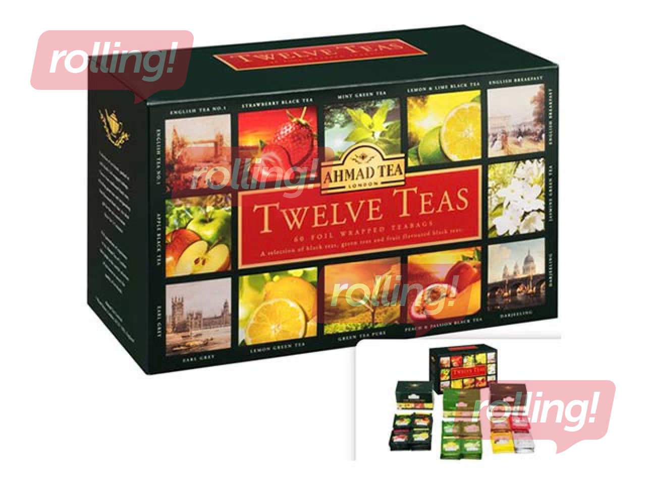 Tējas izlase Ahmad, 12 dažādi veidi, 60 pac.