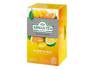 Tēja augļu Ahmad, apelsīns un citrons, 20 pac.