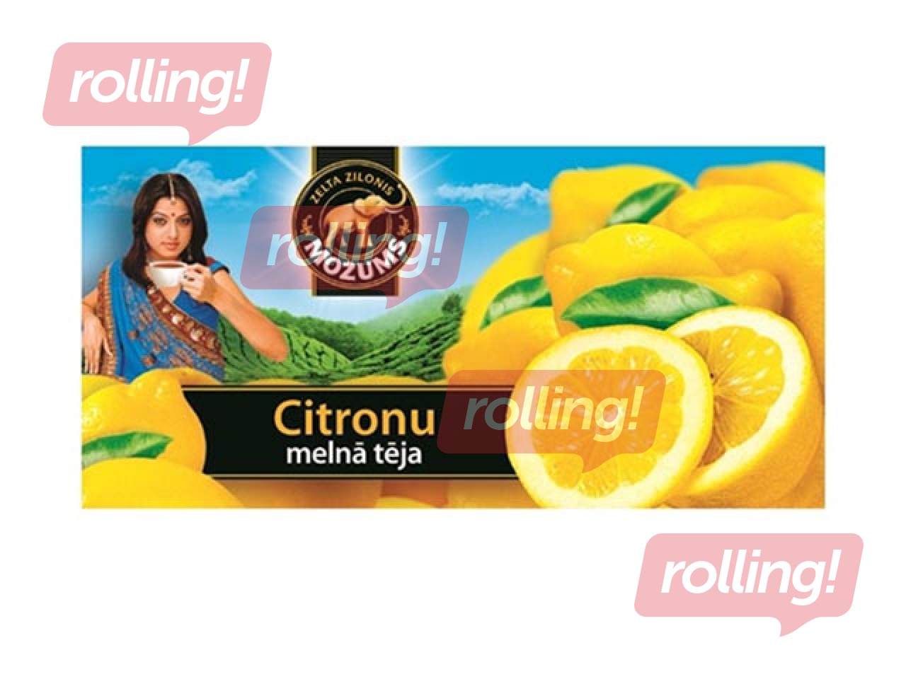 Чай чёрный Možums, лимонный, 20 пак.