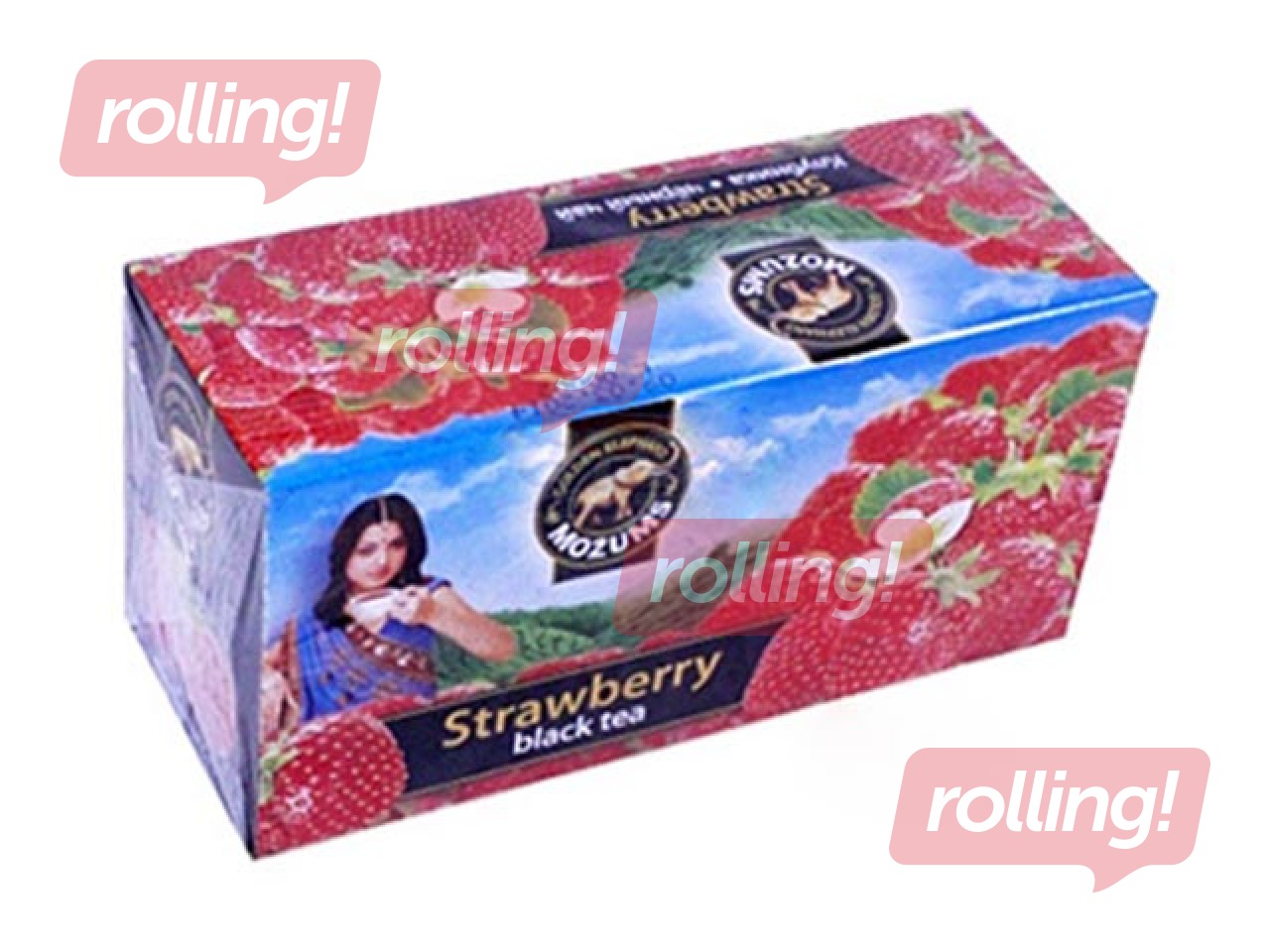 Black tea Možums, strawberry, 20 pac.