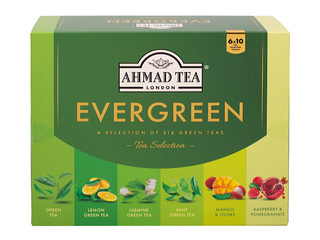 Tēja zaļā Ahmad Tea, 6 dažādi veidi, 60 pac.