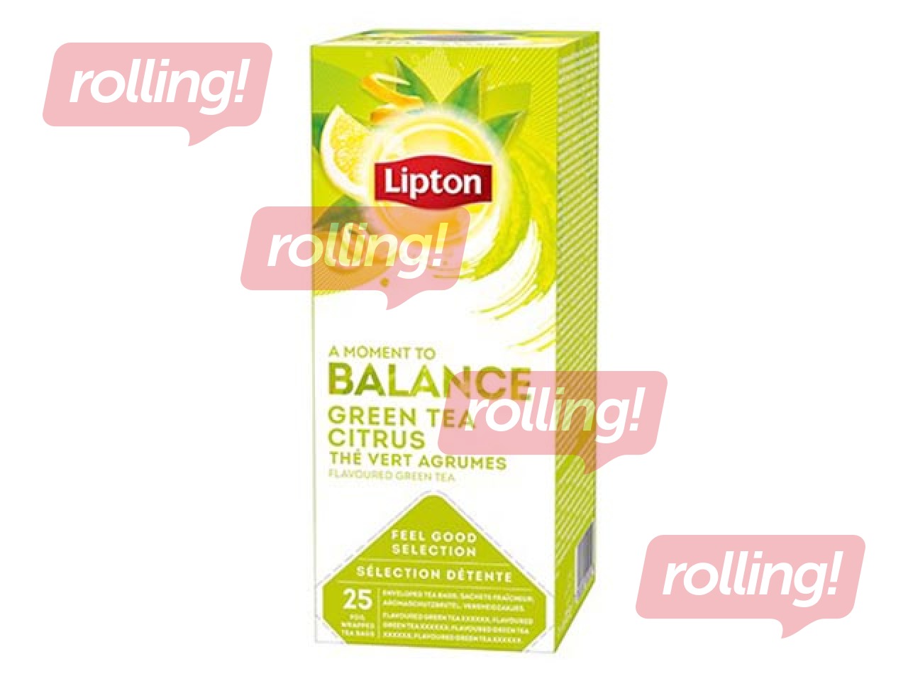 Tēja zaļā Lipton, citrus, 25 pac.