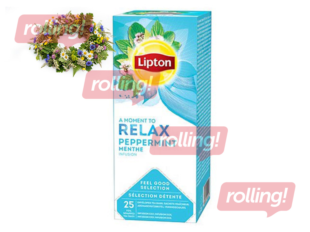 Tea Lipton, Mint, 25 pac. +Midsummer gift!