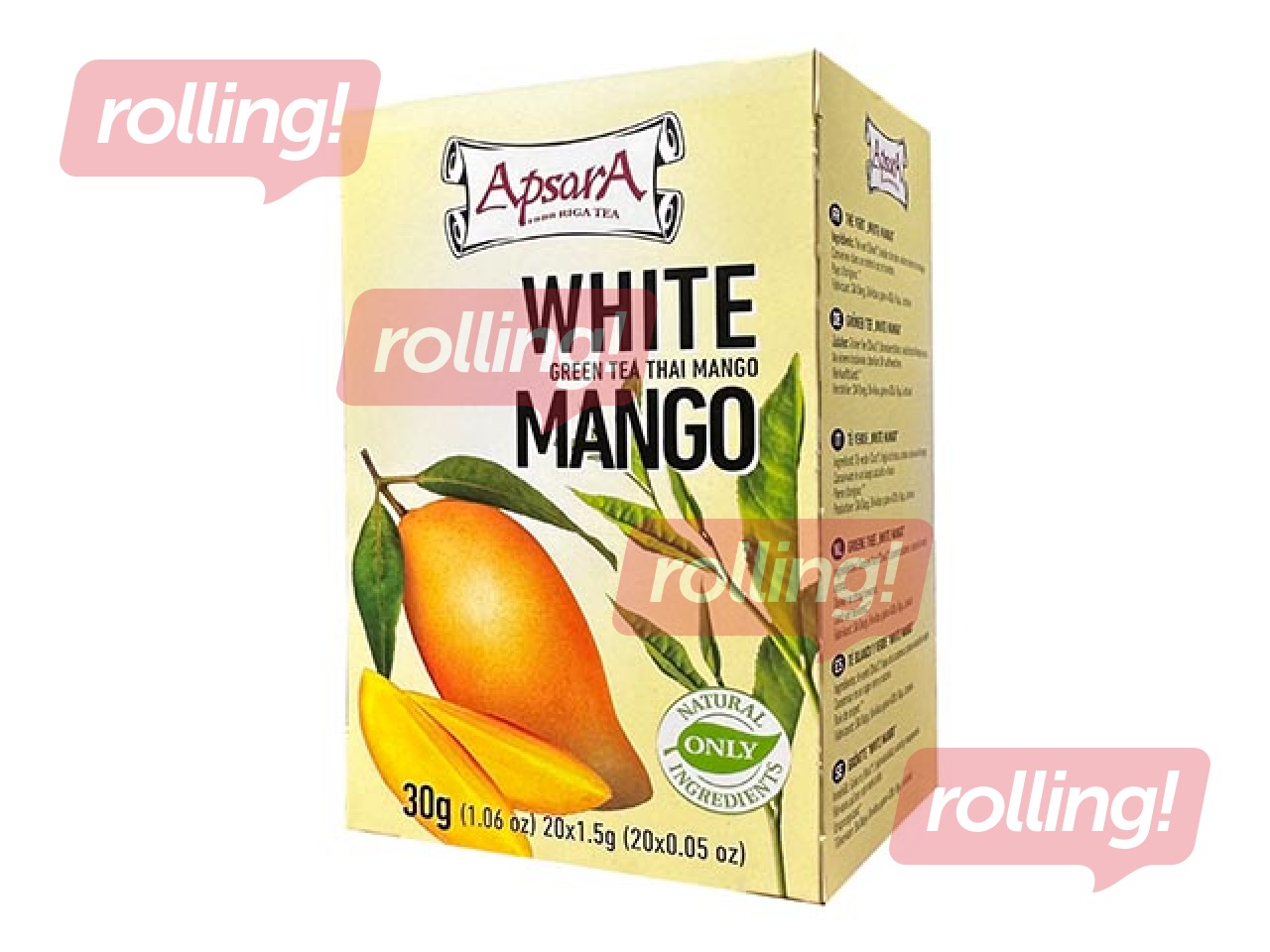 Tee White Mango Apsara, 20 tk