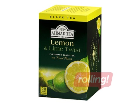 Tēja melnā Ahmad Tea Lemon&Lime, 20 pac.