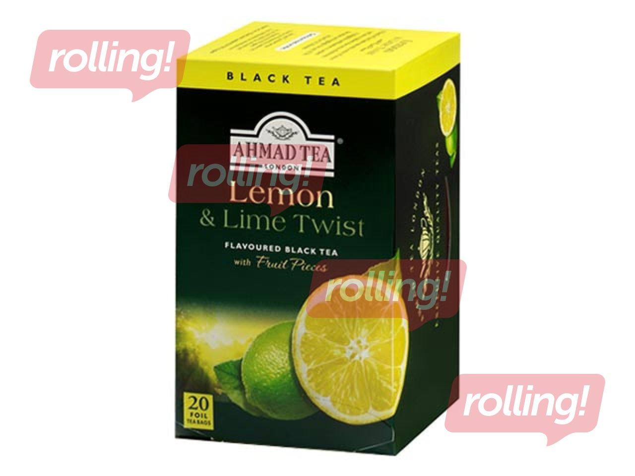 Tēja melnā Ahmad Tea Lemon&Lime, 20 pac.