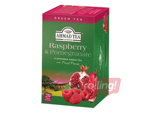 Green tea Ahmad Raspberry & Pomegranate, 20 pcs.