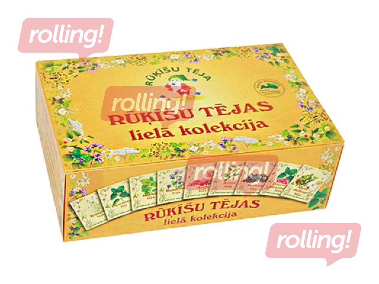 Tējas izlase Rūķīšu tējas, lielā kolekcija, 90 pac.