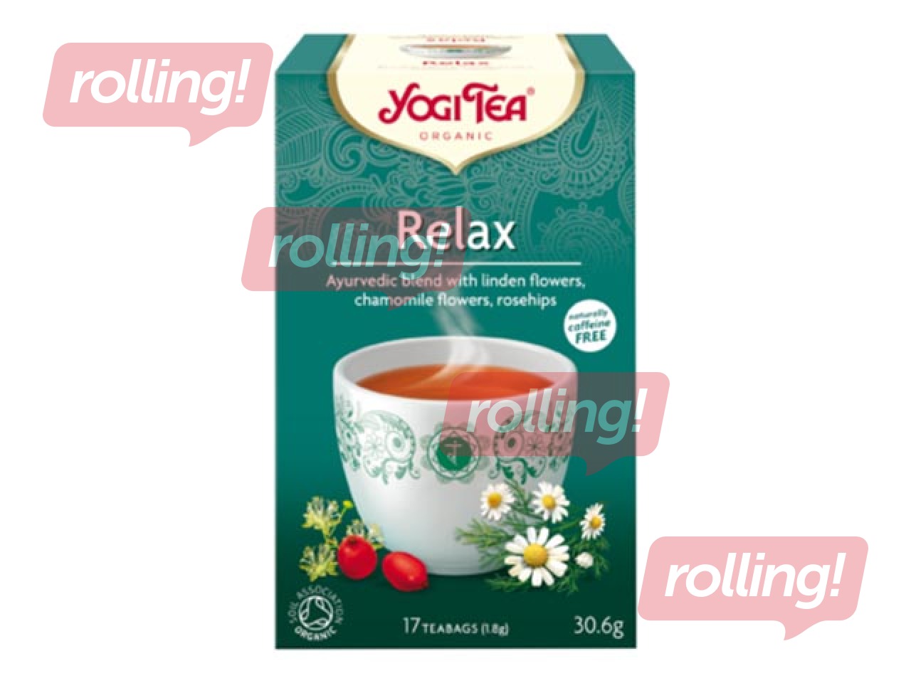 Ayurvedic tea Bio Yogi Relax, 17 pcs. 
