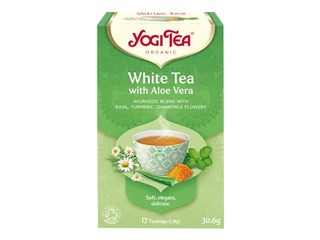 Ayurvedic tea Bio Yogi tea white tea with aloe vera, 17 packs. 