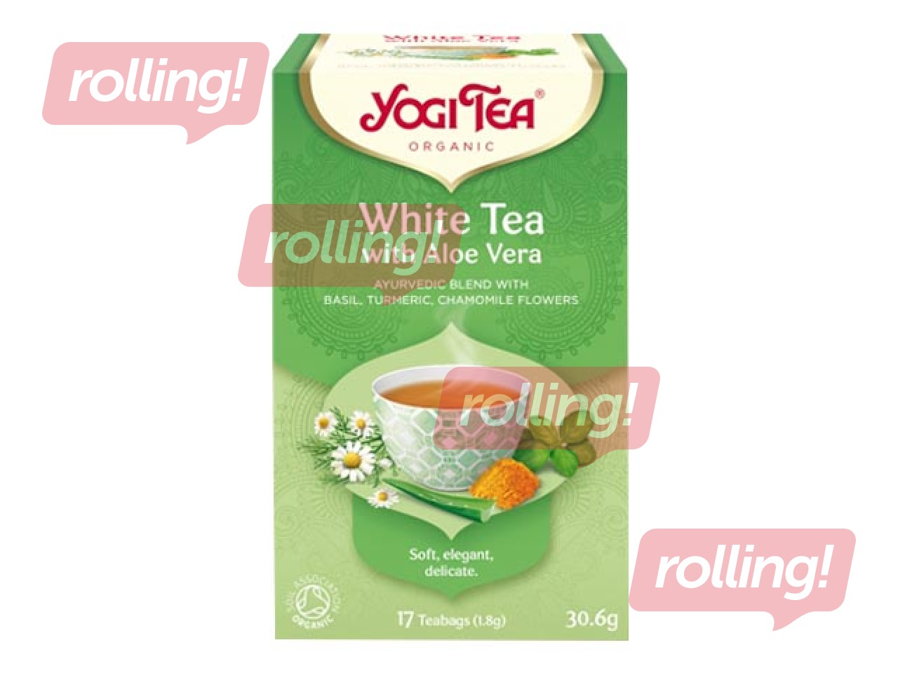 Аюрведический чай Bio Yogi tea белый чай с алоэ вера, 17 пачек.