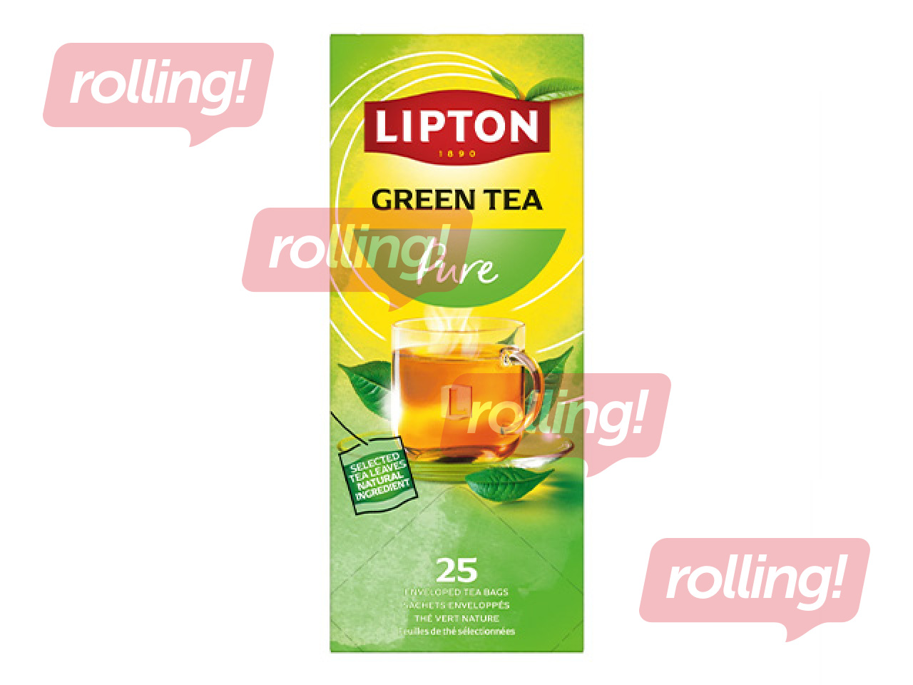 Tēja zaļā Lipton, 25 pac. 