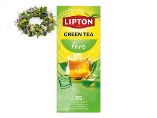 Tēja zaļā Lipton, 25 pac. +Līgo dāvana!