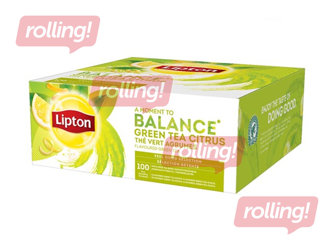 Tēja zaļā Lipton Citrus, 100 pac.