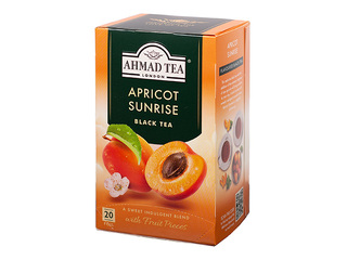 Maitsestatud must tee Ahmad Apricot Sunrise, 20 tk