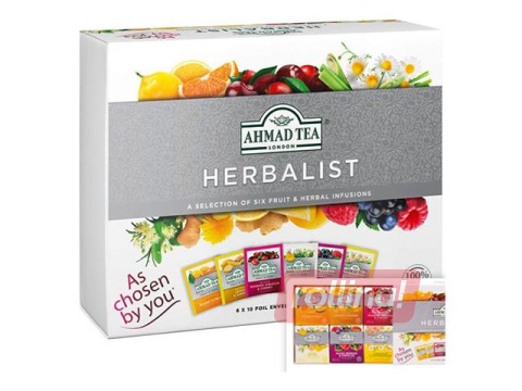 Tēja augļu un zāļu Ahmad, izlase, 60 pac.