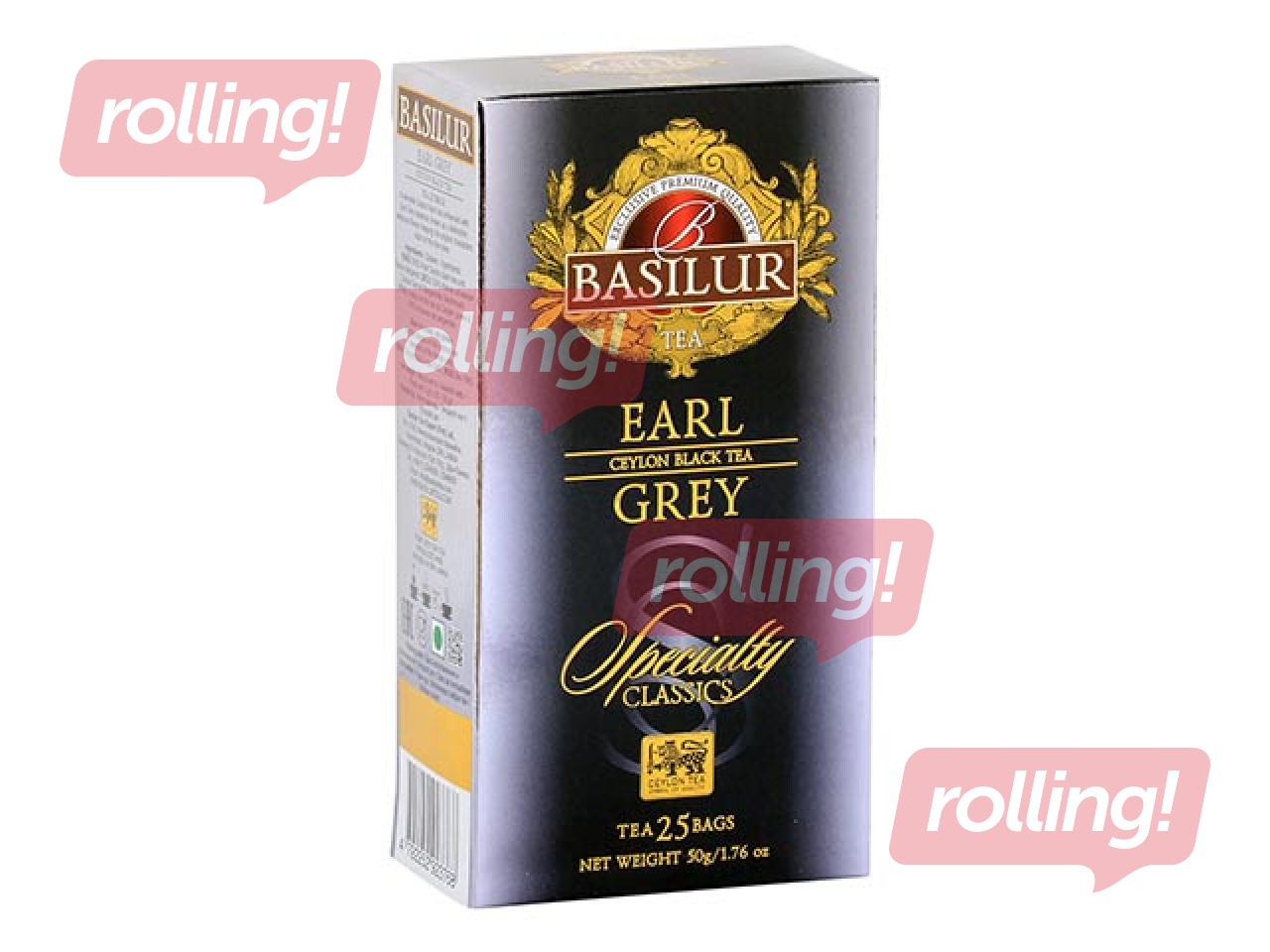 Tēja melnā, Basilur, Earl Grey, 25pac
