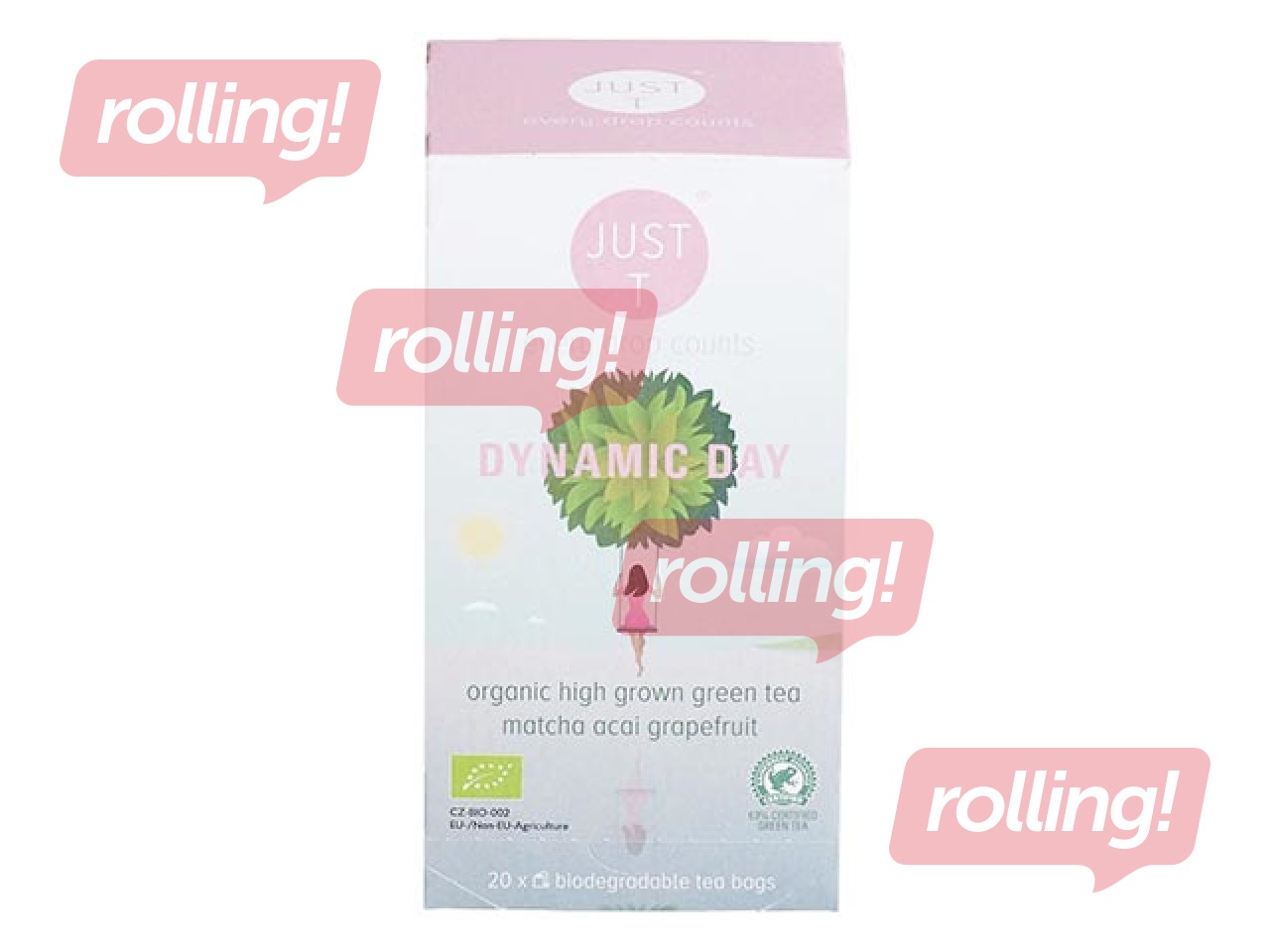 Tēja zaļā Just-T Dynamic Day, Bio, 20 pac.