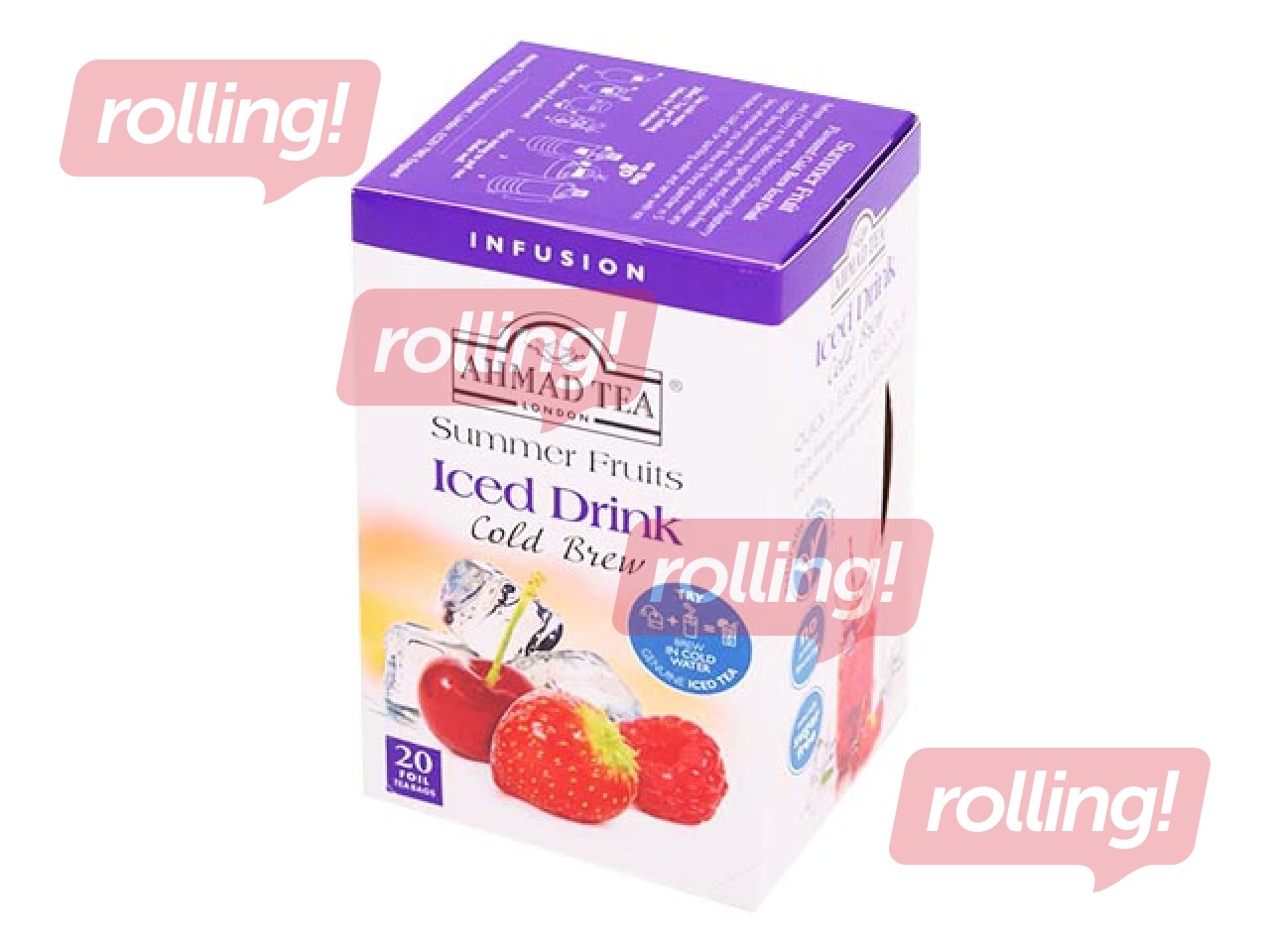 Tēja aukstā Ahmad, Cold Brew Summer Fruits, 20 pac.