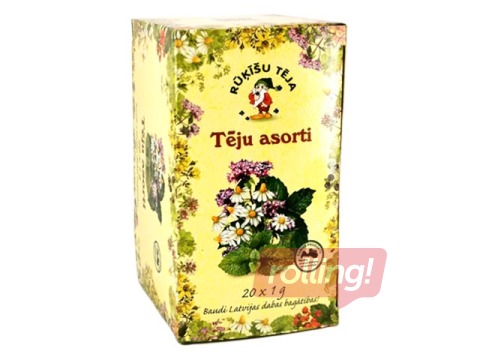 Tēja zāļu Rūķīšu tēja, Asorti, 20 pac.
