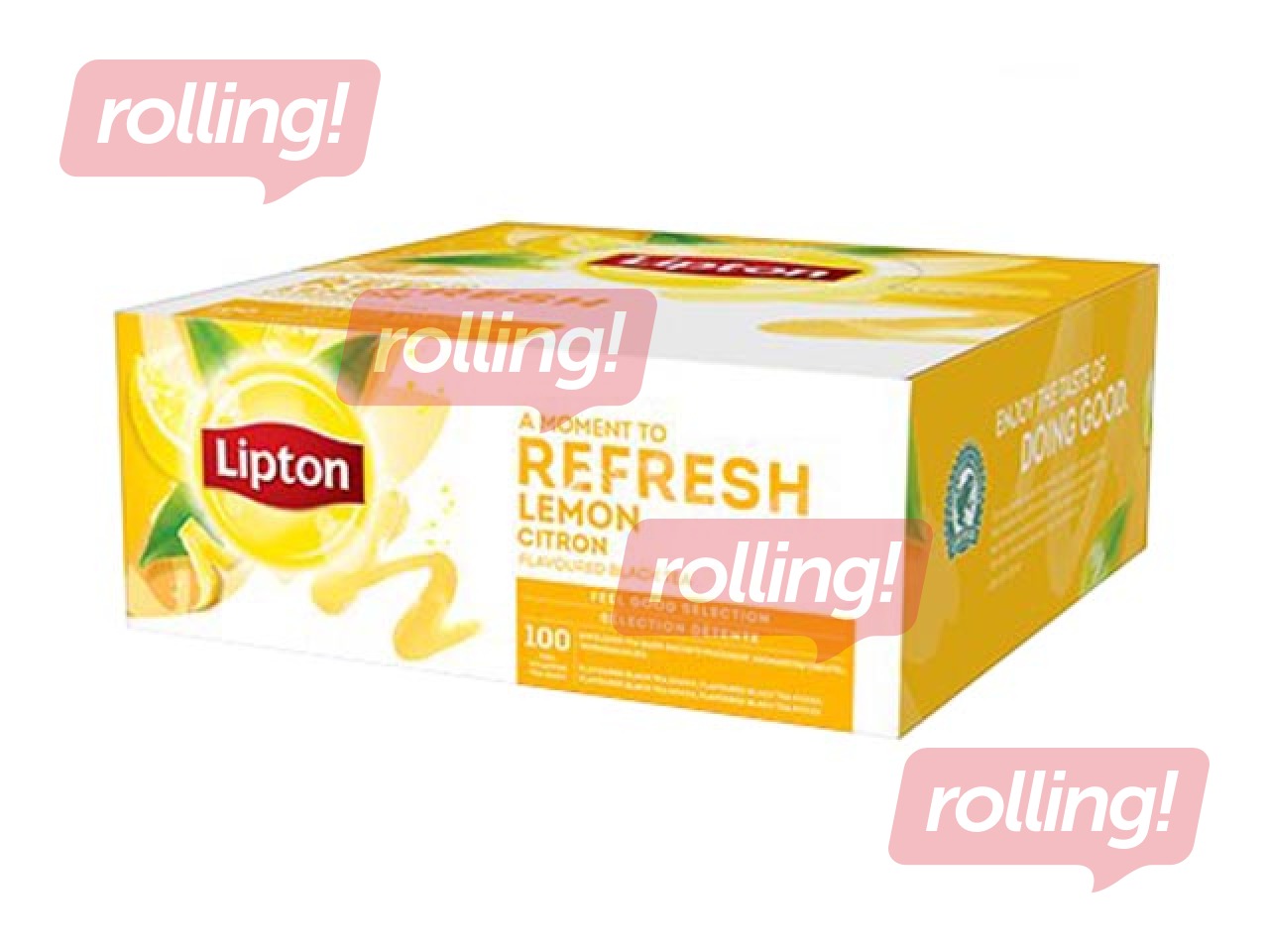Tēja melnā Lipton Lemon, 100 pac.