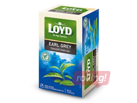 Tēja melnā Loyd Earl Grey, 20 pac.