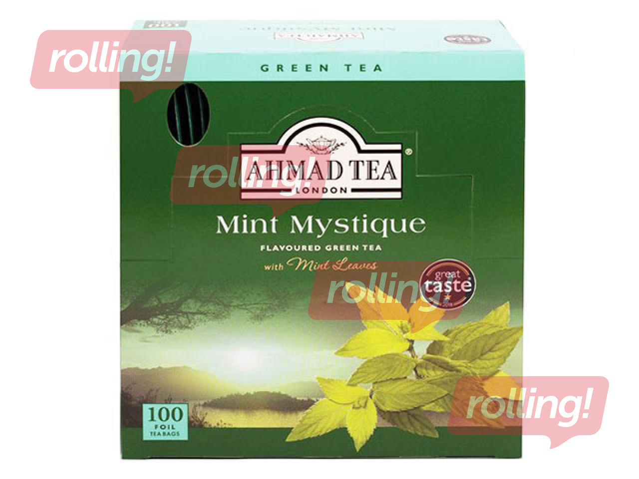 Tea green Ahmad Mint Mistique, 100 pac.