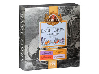 Tēja melnā Basilur Earl Grey Assorted, 40 pac.