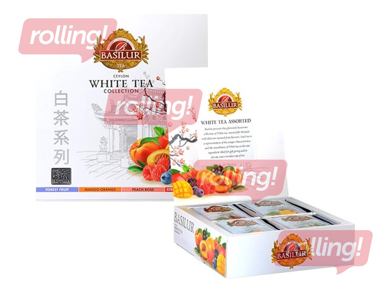 Tea white Basilur Premium White Tea Assorted, 40 pcs