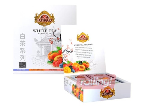 Tēja baltā Basilur Premium White Tea  Assorted , 40 pac.
