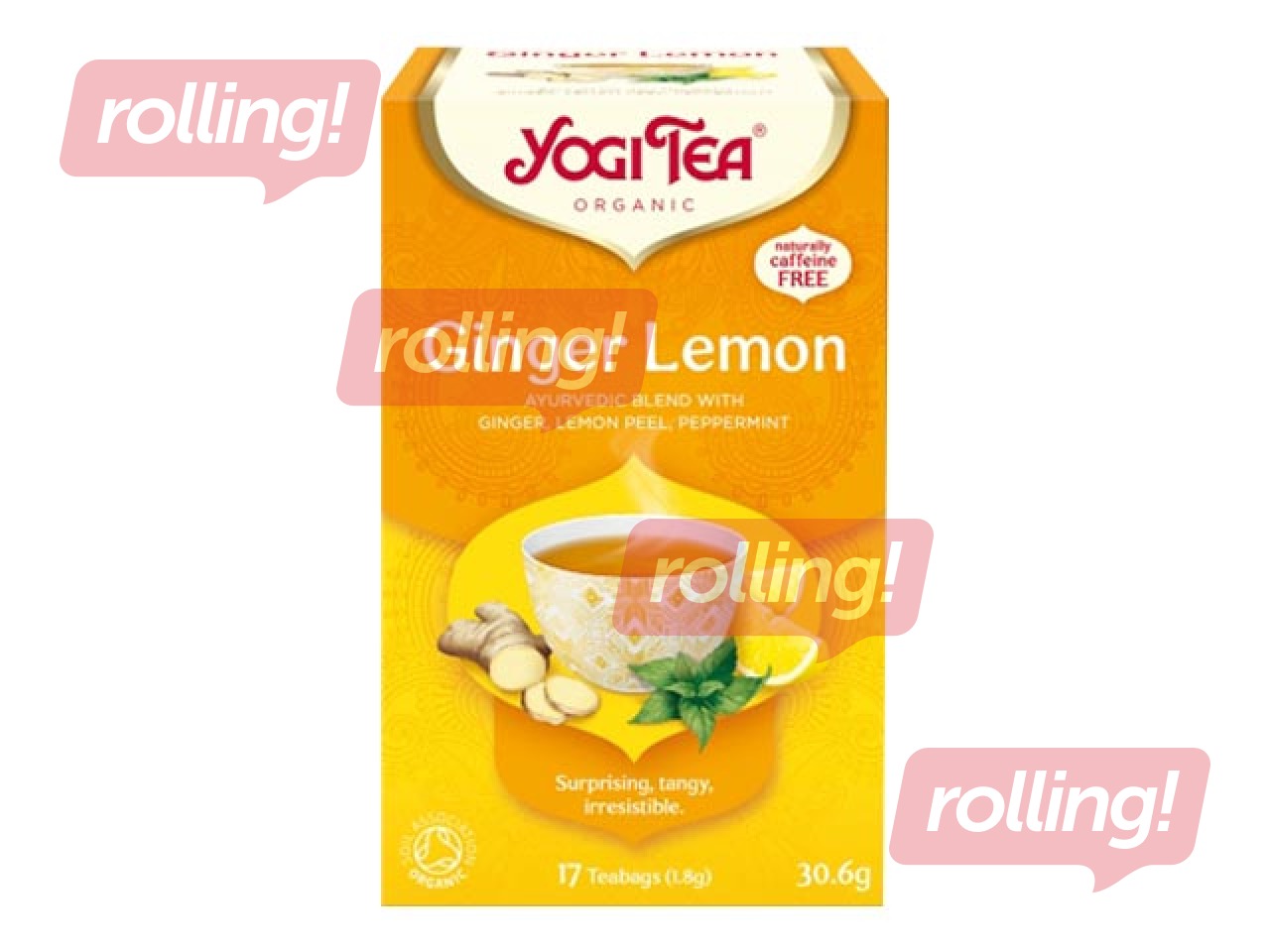 Tēja ajūrvēdas Bio Yogi Ingvera-Citronu, 17 pac.