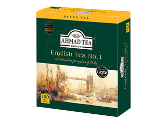 Black tea Ahmad English tea No 1, foil pack, 100 pac.
