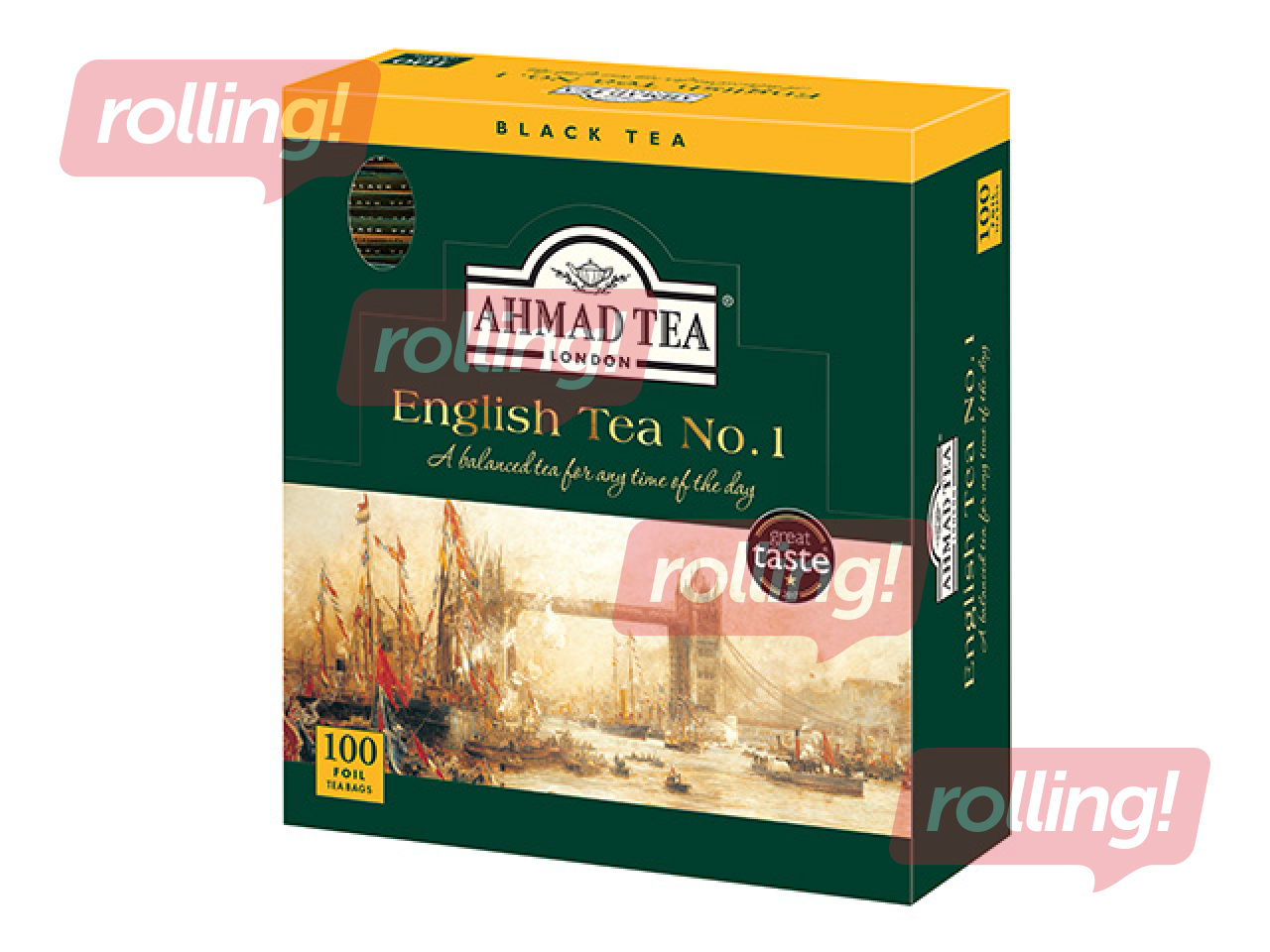 Tēja melnā Ahmad English tea No 1, 100 pac.
