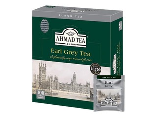 Tēja melnā Ahmad Tea Earl Grey, 100 pac.