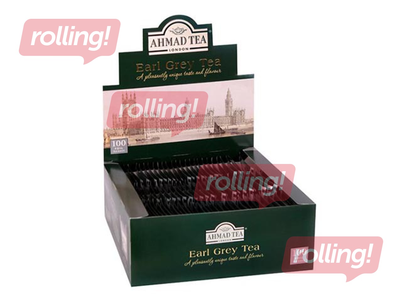 Tēja melnā Ahmad Tea Earl Grey, 100 pac.