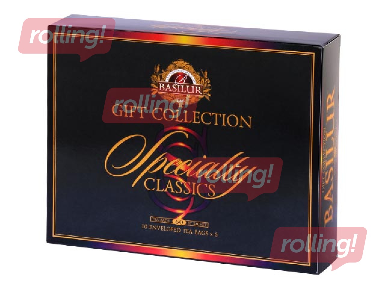 Чай черный и зеленый Basilur Specialty Classics ассорти, 60 пак.