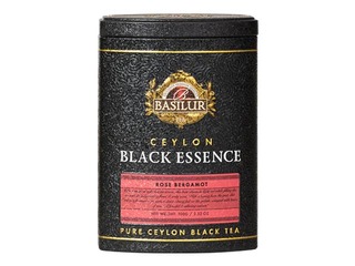 Tēja melnā Basilur Black Essence, rožu bergamote, 100g