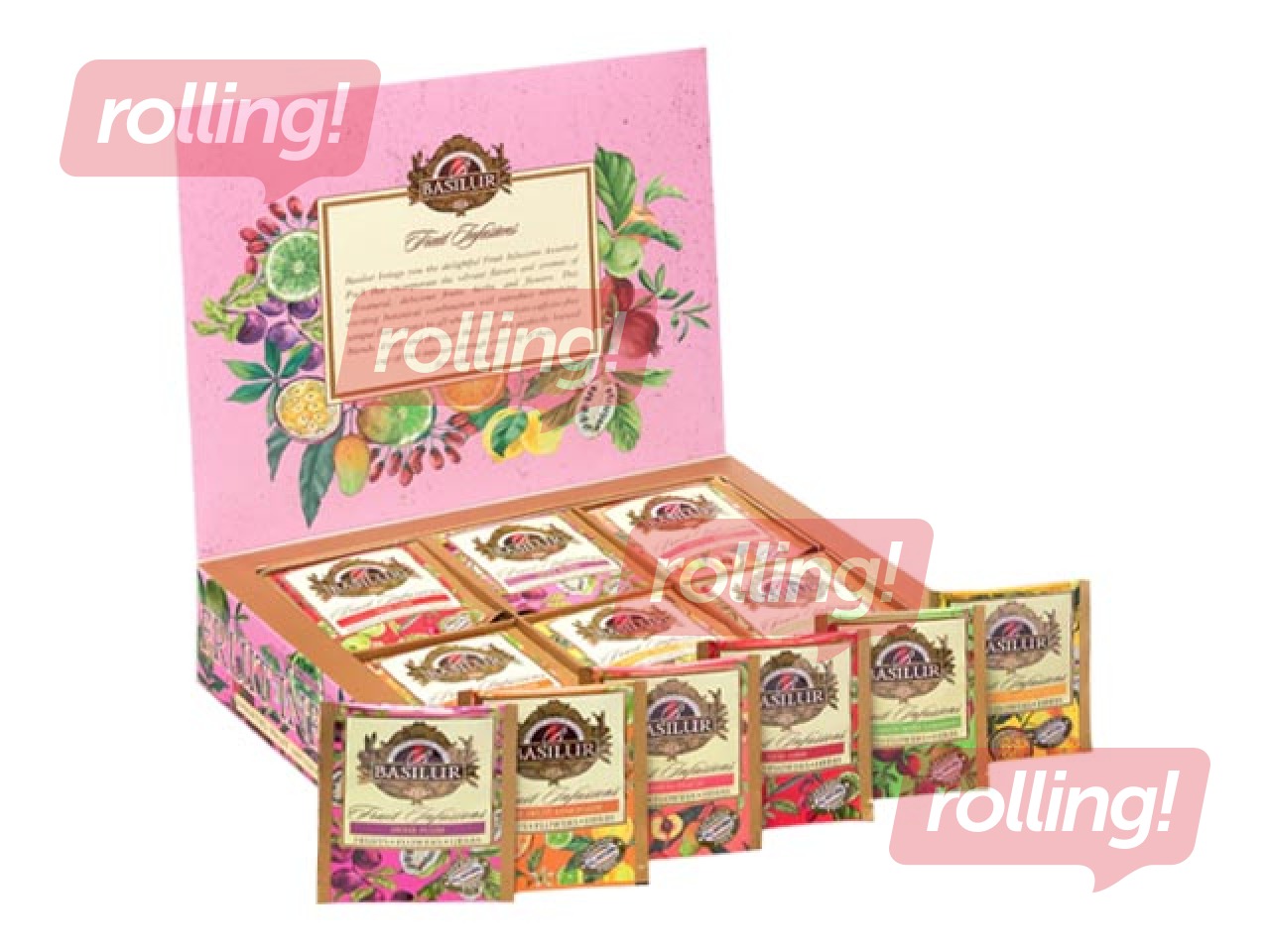 Tēja augļu Basilur Fruit Infusions Vol II, 60 pac.