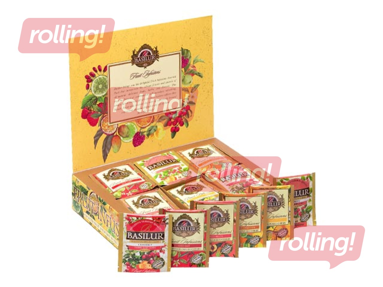 Tēja augļu Basilur Fruit Infusions Vol III, 60 pac.