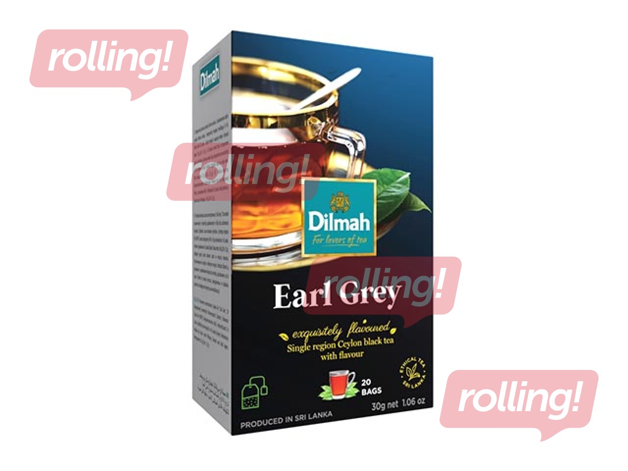 Tēja melnā Dilmah Earl Grey, 20 pac.