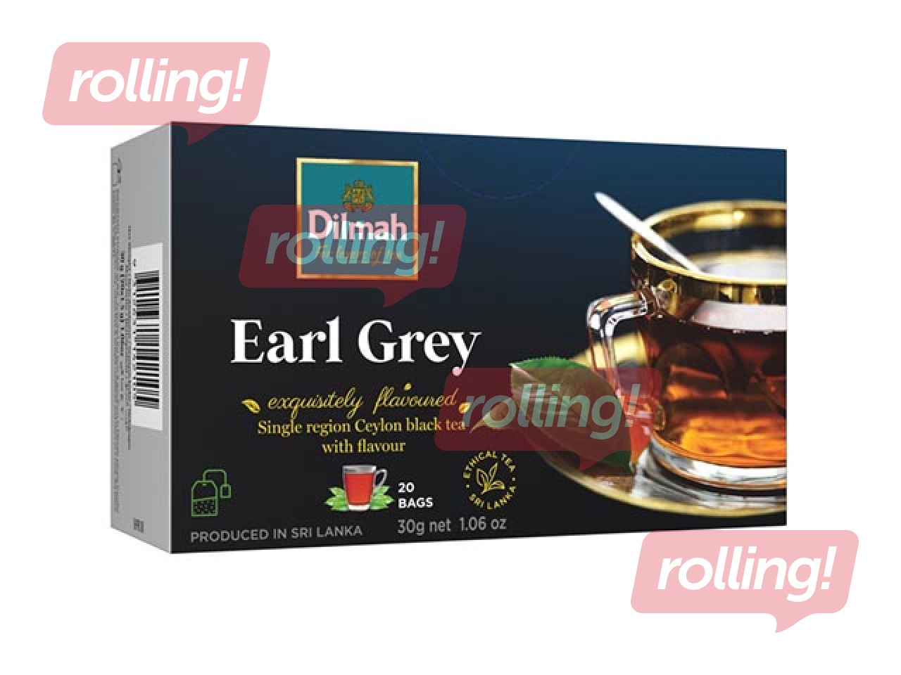 Tēja melnā Dilmah Earl Grey, 20 pac.