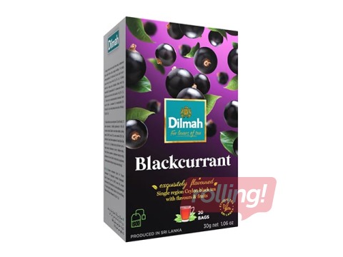 Чёрный чай с ароматом черной смородины, Dilmah, 20 шт.