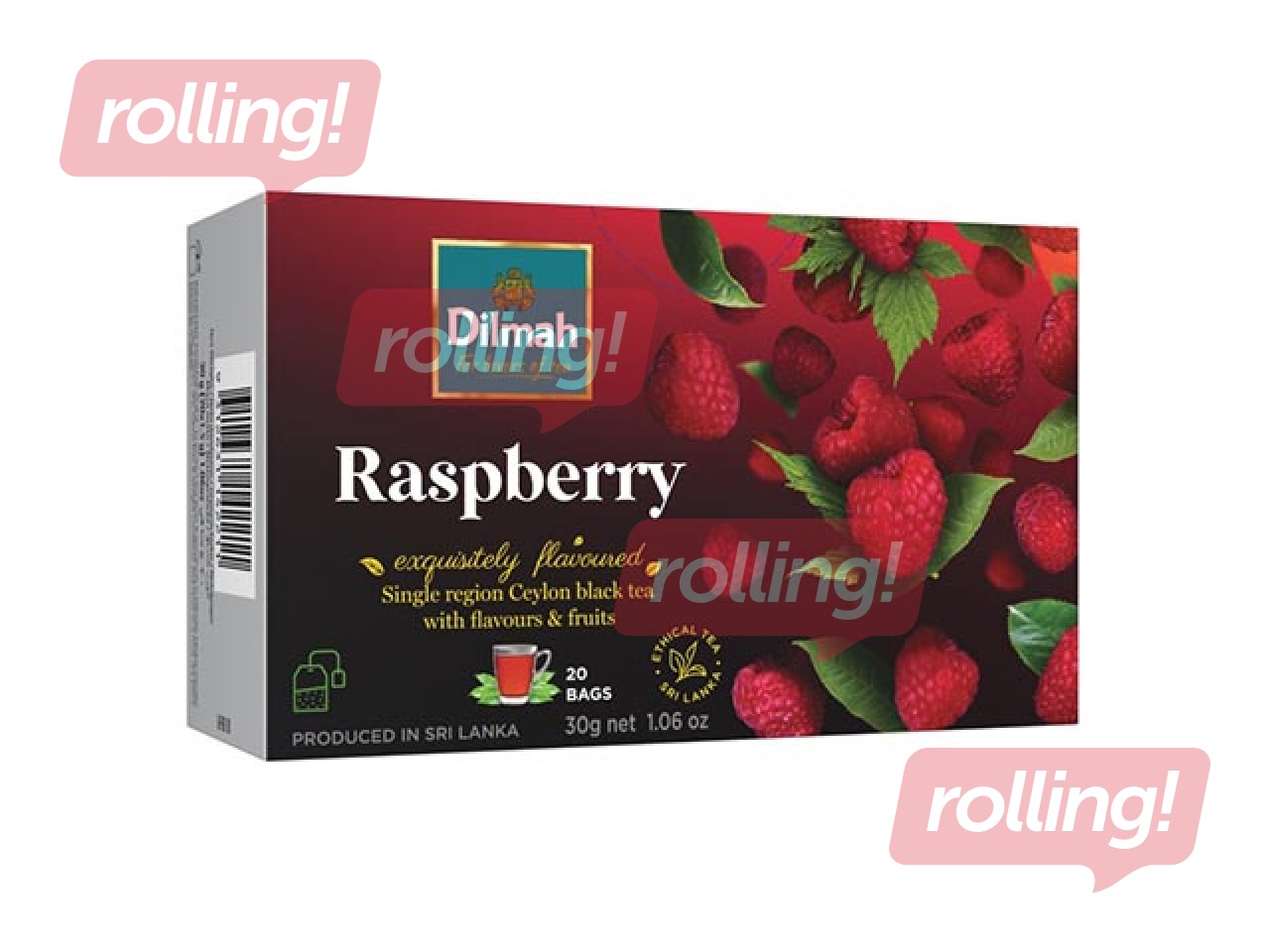 Tēja melnā Dilmah ar aveņu garšu, 20 pac.