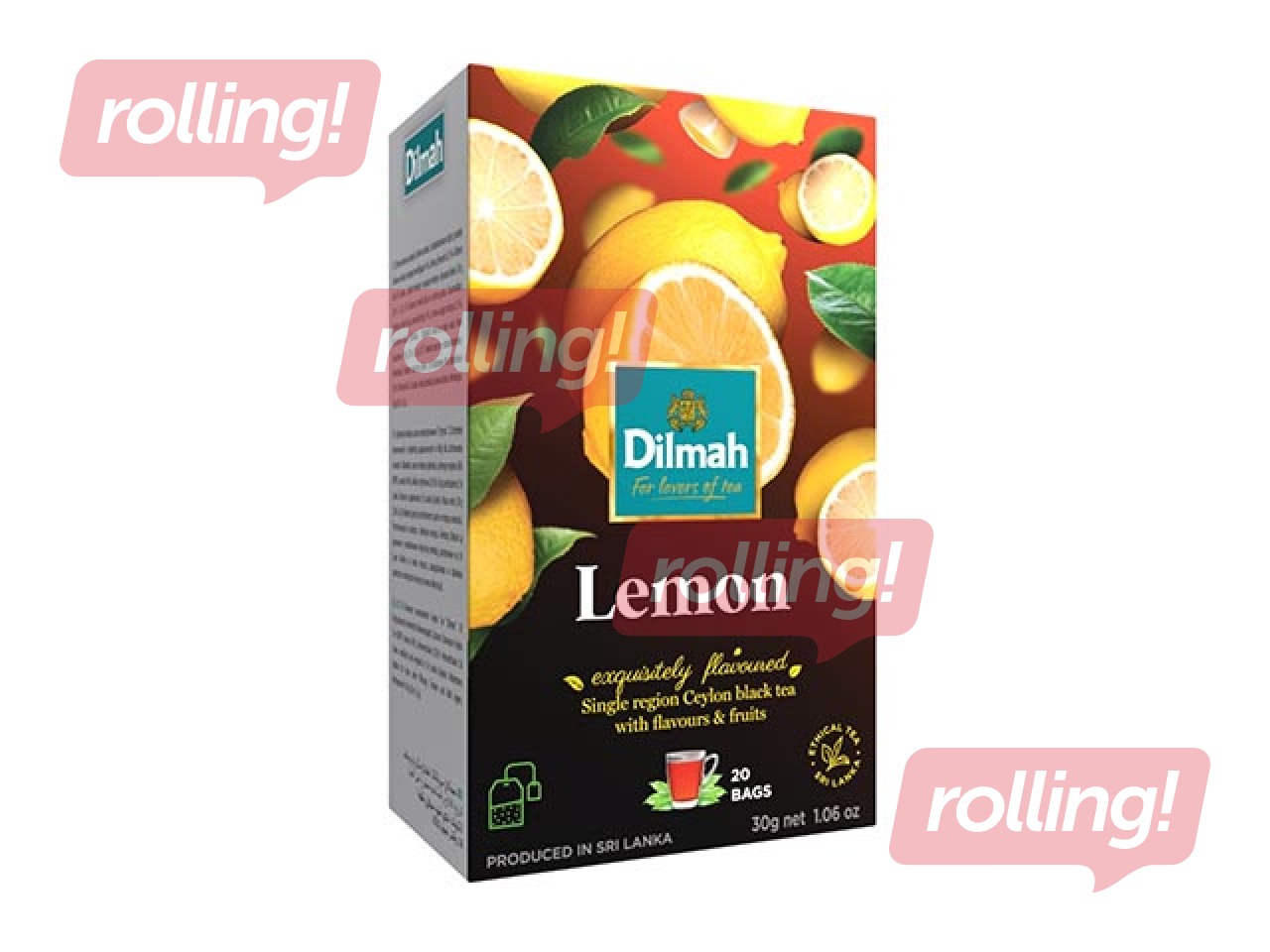 Tēja melnā Dilmah ar citrona garšu, 20 pac.