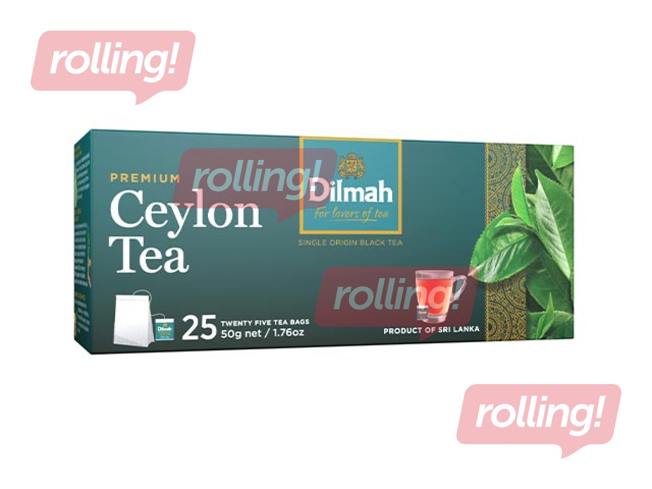 Tēja melnā Dilmah Premium, ceilonas, 25 pac.